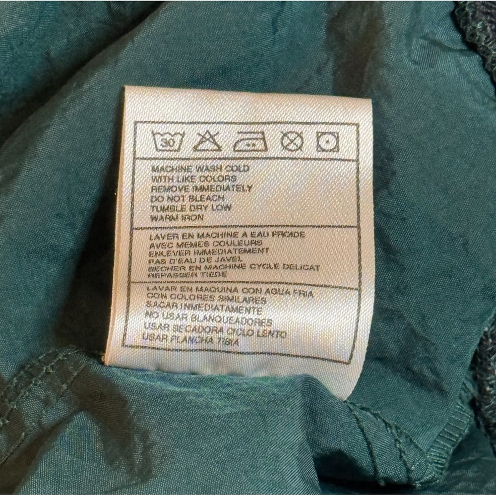 VTG Nike Green V Neck‎ Golf Casual Swoosh Pullover Windbreaker Sweatshirt Men XL - Picture 7 of 11